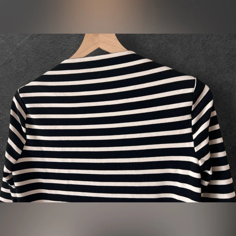 Kate Spade Broome Street Stripe Everyday Shift Dress Black Size XS